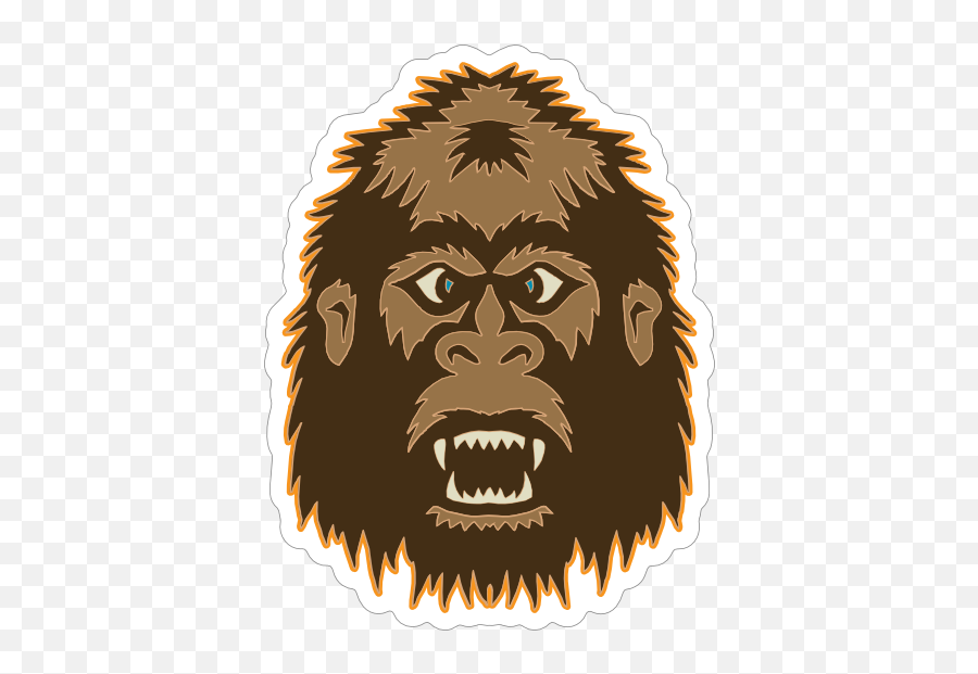 Bigfoot Face Sticker - Illustration Emoji,Bigfoot Emoji