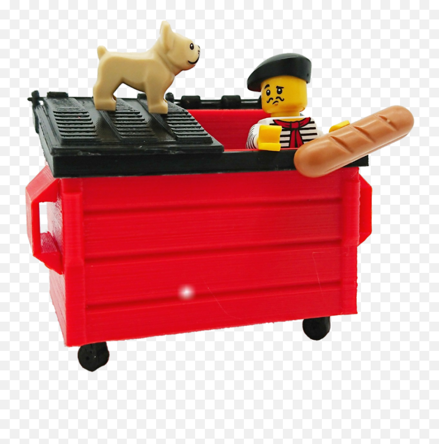Lego Trashcan Trash Baguette Pug Freetoedit - Baby Toys Emoji,Trashcan Emoji