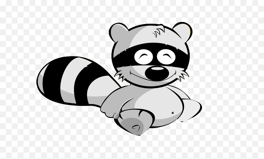 Raccoon Free To Use Clipart - Clipartix Cute Raccoon Cartoon Png Emoji,Raccoon Emoji