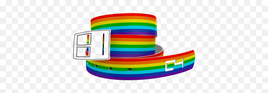 C4 Classic Belt - Rainbow Belt Png Emoji,Bow Down Emoji