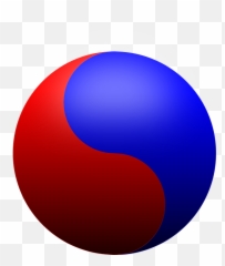 Free Yin Yang Balance Images - Red And Blue Emoji