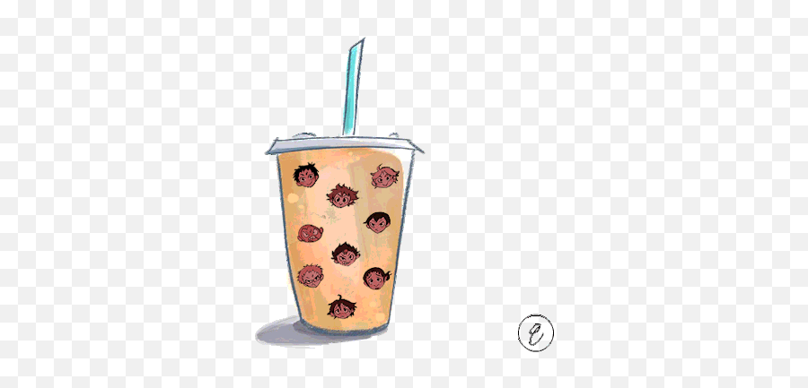 Top Iced Tea Stickers For Android U0026 Ios Gfycat - Pixel Bubble Tea Gif Emoji,Bubble Tea Emoji