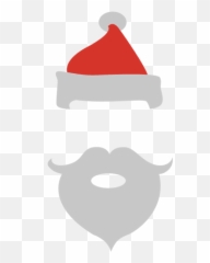 Christmas Santa Face Beard - Transparent Png U0026 Svg Vector File Santa Face Png Transparent Emoji,Beard Emoticon