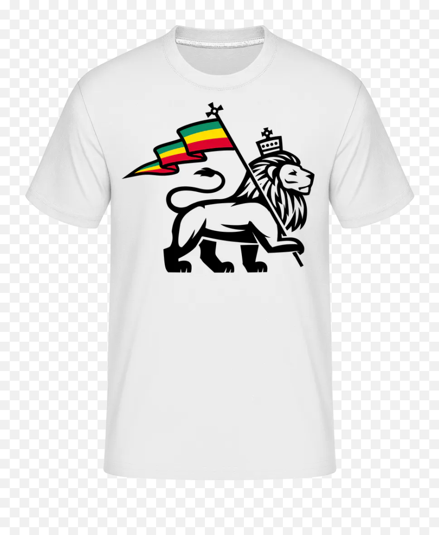 Lion Jamaican Flag Shirtinator Männer - Rick And Morty Pickle Rick Shirt Emoji,Jamaican Flag Emoji