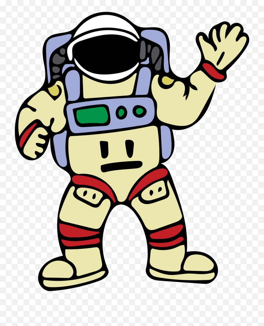 Big Image - Outline Picture Of Astronaut Clipart Full Size Outline Image Of Astronaut Emoji,Astronaut Emoji