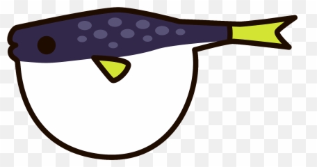 Purple Puffer Fish Clipart - Fish Emoji,Blowfish Emoji