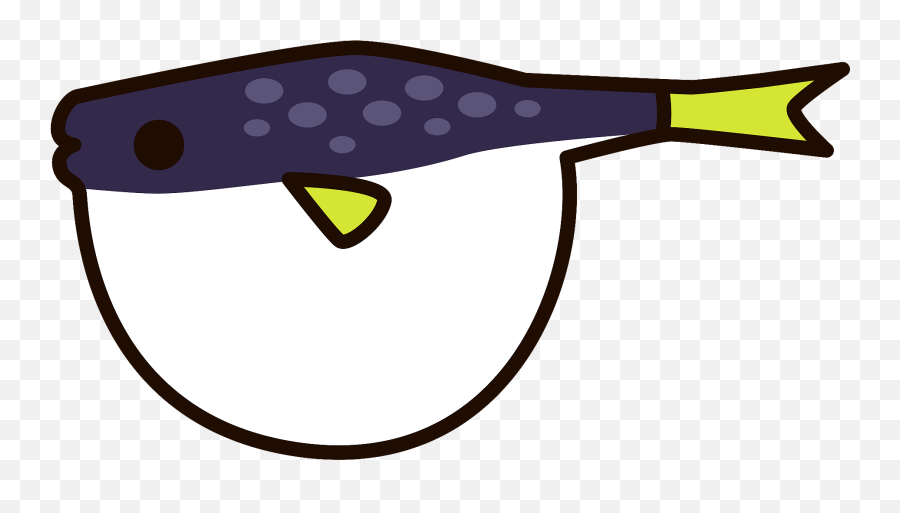 Purple Puffer Fish Clipart - Fish Emoji,Blowfish Emoji