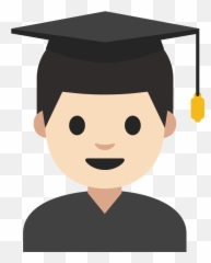 Man Student Emoji Clipart - Phd