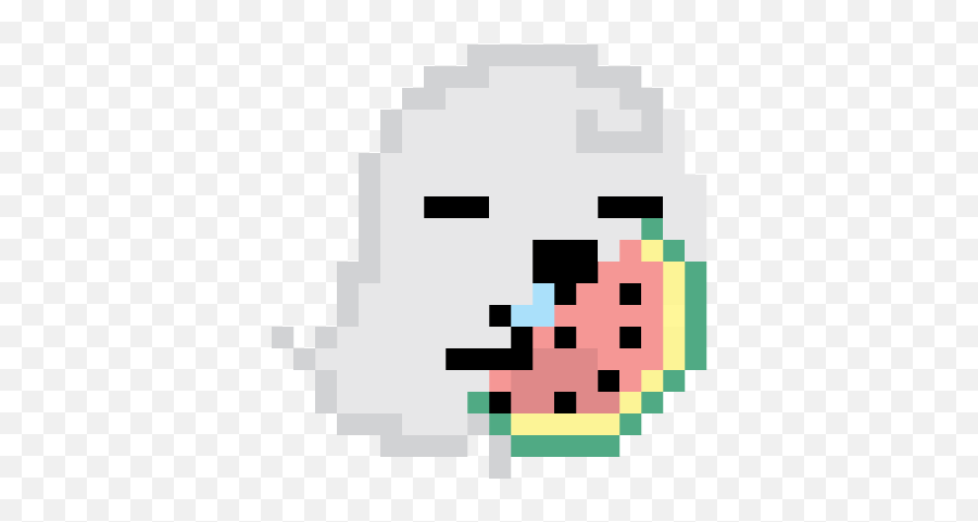 Kawaii Pixel Ghost Stickers - Pusheen Pixel Art Minecraft Emoji,Ghost Rider Emoji