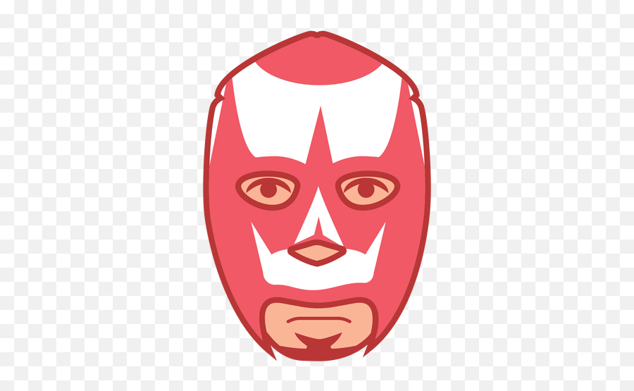 Mask Red Front Facing Flat - Fictional Character Emoji,Red Mask Emoji