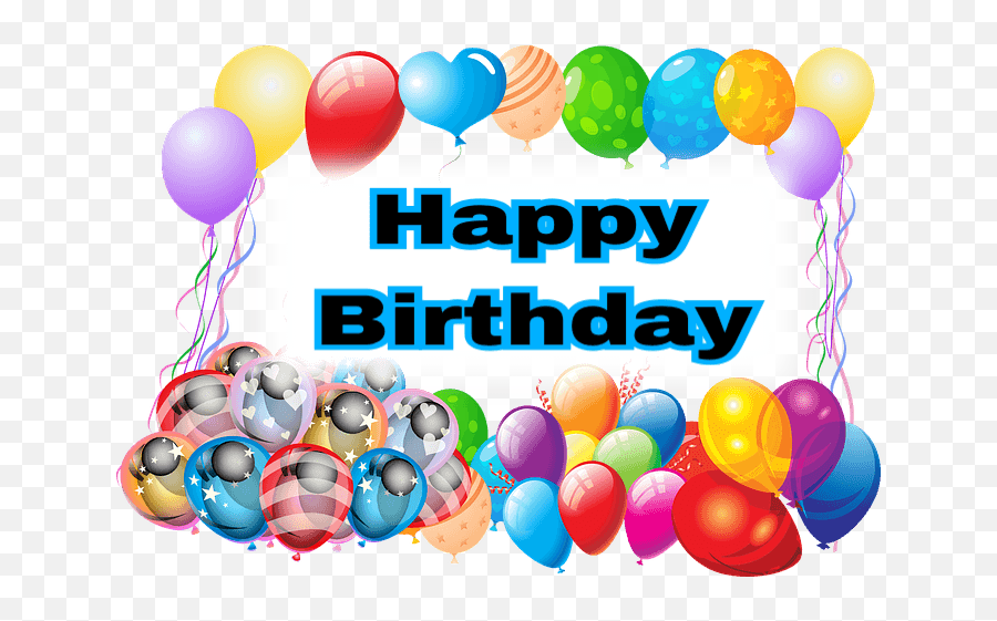 Happy Birthday Balloons Png Transparent - Happy Birthday Wife Hd Png Emoji,Emoji Birthday Balloons