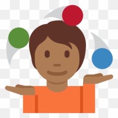 Person Juggling Emoji Clipart - Juggler Girl