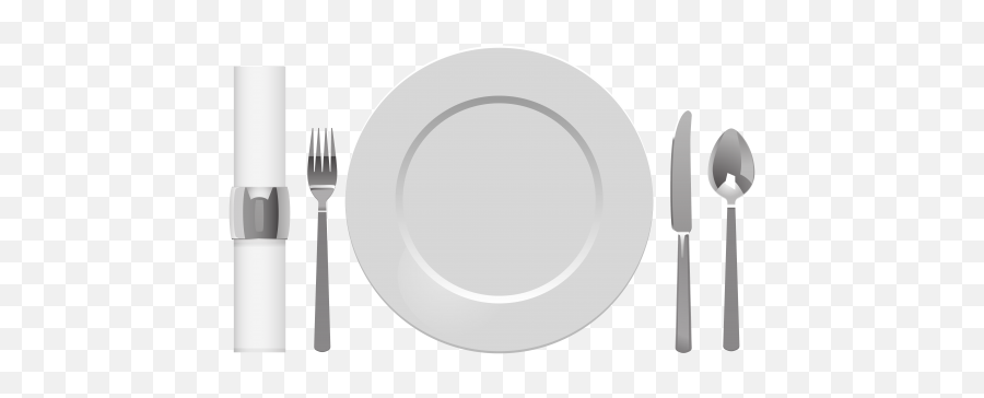 Plate Spoon Table Knife Fork And Napkin - Plate Knife And Fork Transparent Emoji,Emoji Ant Fork Knife