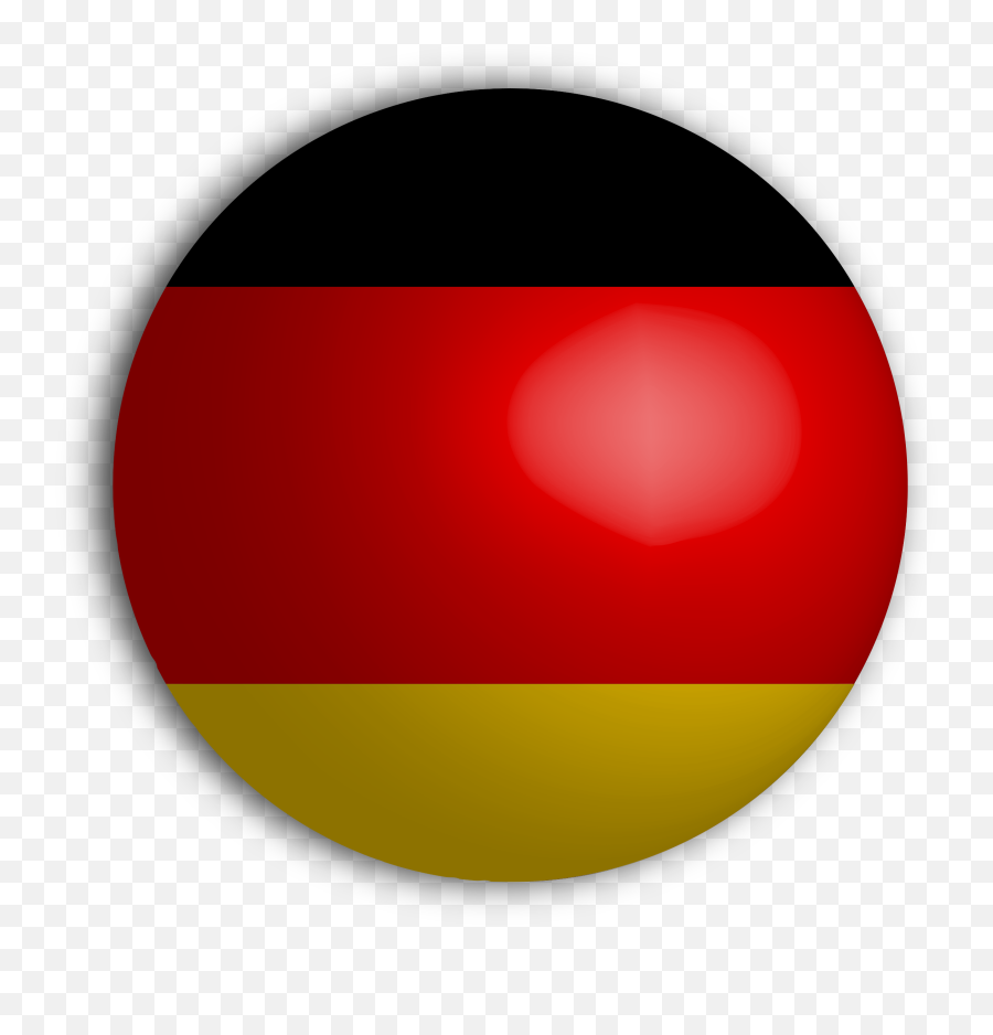 Flag Of Germany Clipart Clipartfest - German Circle Flag Transparent Emoji,German Flag Emoji