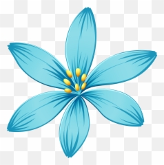 Blue Flower Png Transparent - Clipart Transparent Background Flower Emoji,Blue Flower Emoji