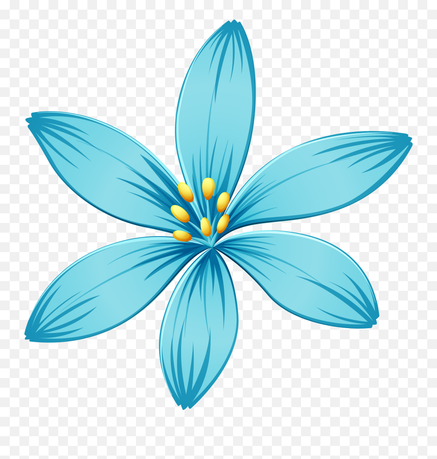 Blue Flower Png Transparent - Clipart Transparent Background Flower Emoji,Blue Flower Emoji