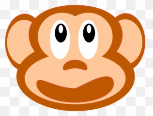 Monkey Snout Animal Curious George Face - Ape Emoji