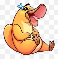 Mochi Mochi Peach Cat Whatsapp Stickers - Cooper The Platypus Emoji,Platypus Emoji