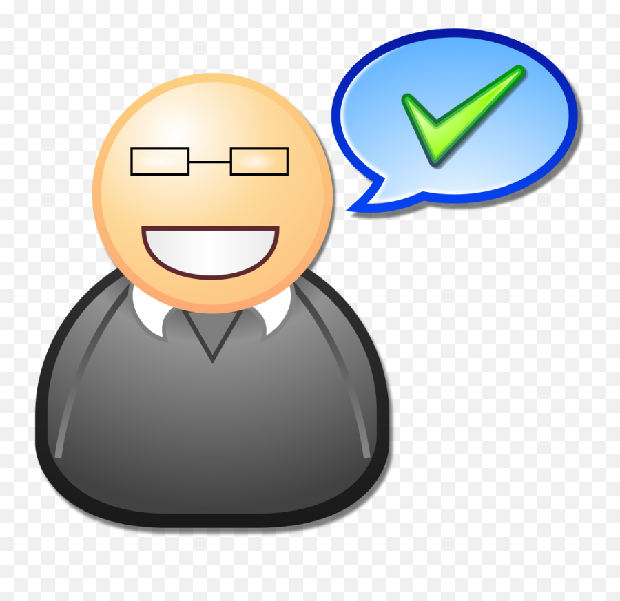 Nuvola Expert Ok - Scalable Vector Graphics Emoji,Working Emoticon