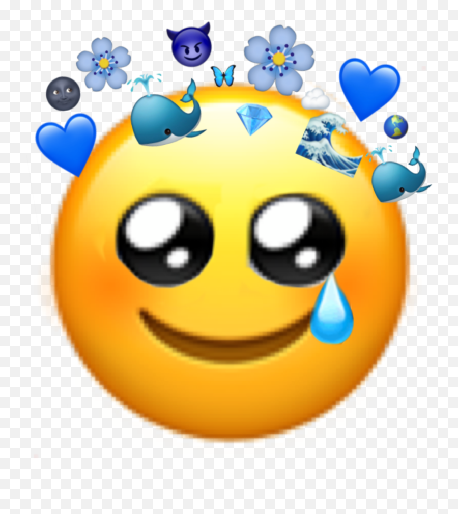 Again Blue Emoji Bitches I Used - Smiley,Emoji Made Of Emojis