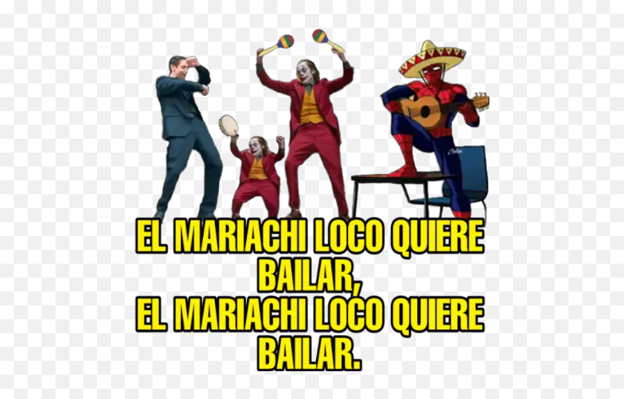 Spiderman Cantando Stickers - Cartoon Emoji,Mariachi Emoji