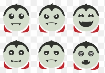 Cute Dracula Vector - Clip Art Emoji