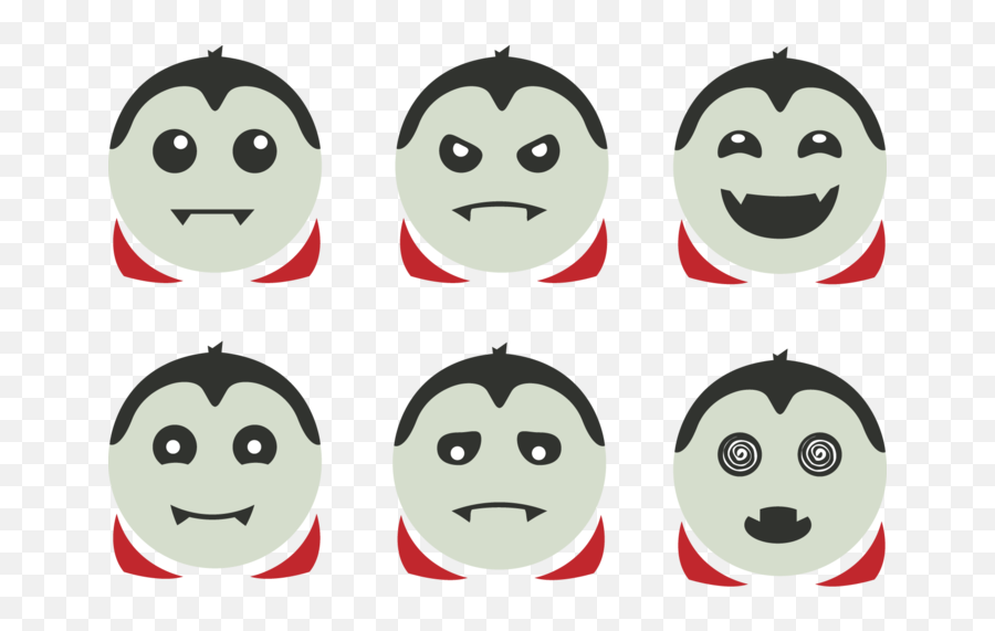 Cute Dracula Vector - Clip Art Emoji,Halloween Emoticons Copy And Paste