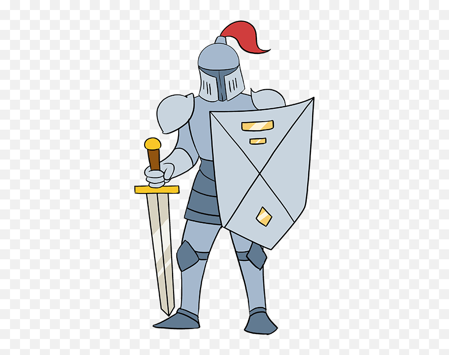 Really Easy Drawing Tutorial - Simple Knight Drawings Easy Emoji,Knight In Shining Armor Emoji