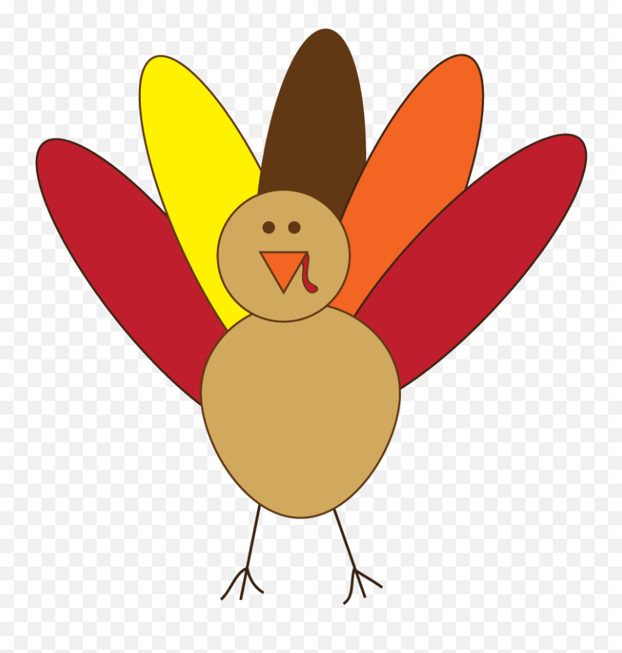 Thanksgiving Turkey Free Clip Art 2 - Clipartix Simple Turkey Clipart Emoji,Turkey Emoji