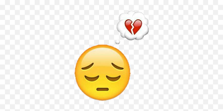 Sad Triste Heard Emoticon Emoji - Imagenes Y Emojis Tristes,Emoji Triste