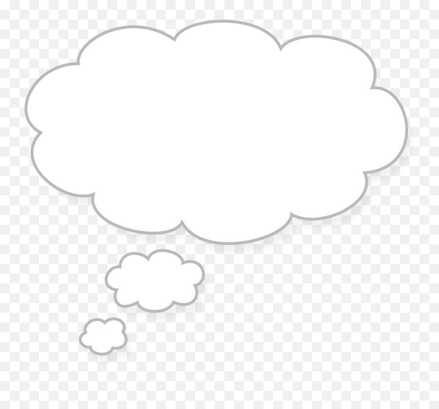 Thought Dream Transparent Png Clipart - White Thought Bubble Transparent Emoji,Thought Bubble Emoji