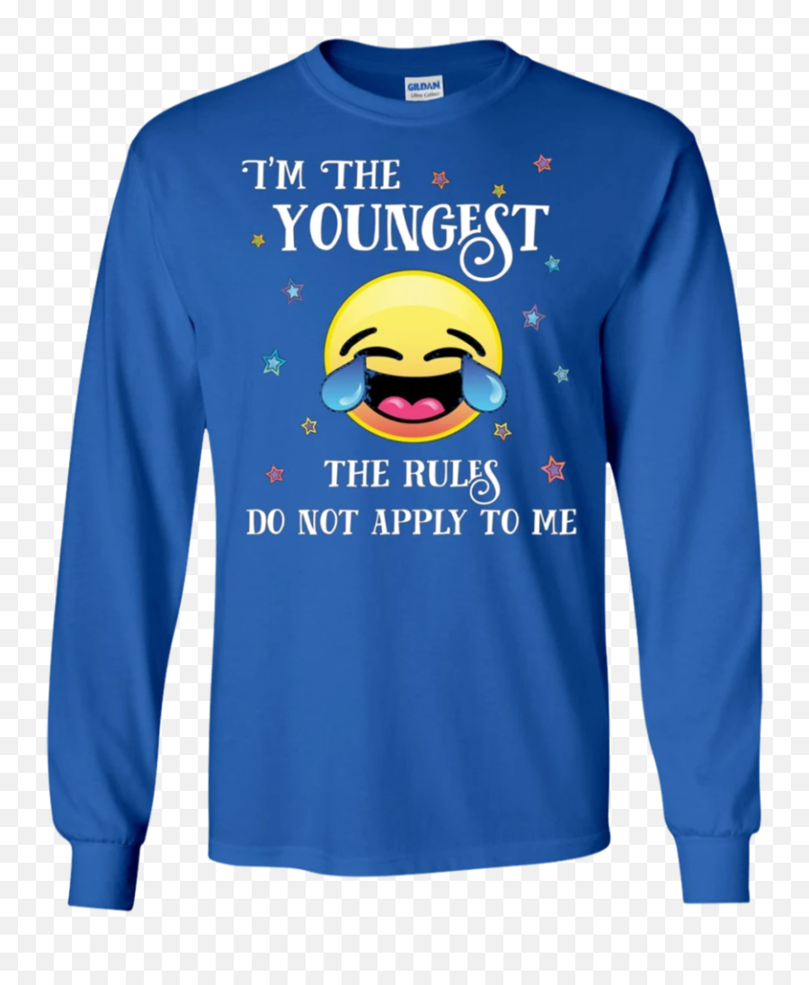 Youngest Childs Emoji Funny No Rules Sister Brother - Stranger Things Ugly Christmas Sweater,Sister Emoji