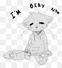 Shrug - Line Art Emoji