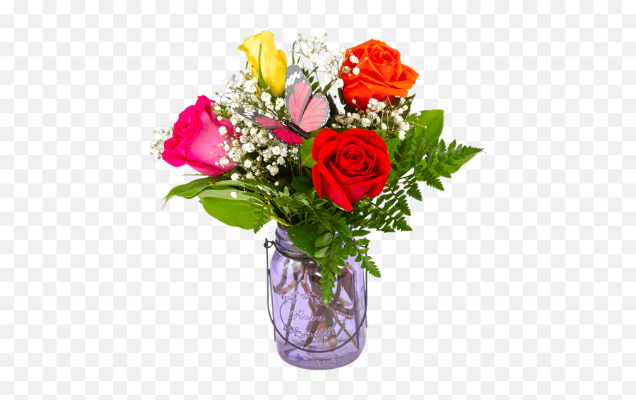 Floral Collection Connells Maple Lee Flowers And Gifts - Flower In Jar Png Emoji,Roses Emoticon