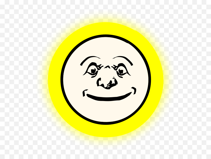 Moon - Glowing Free Svg Clip Art Emoji,Crescent Moon Emoticon