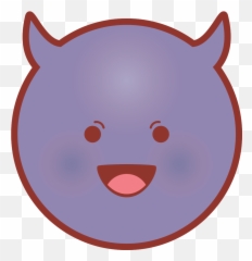 Free Emoji Face Circle Evil Png With - Cartoon