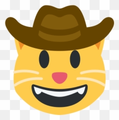 Cowboy Emojis - Grinning Cat