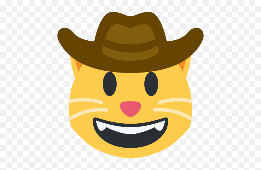 Cowboy Emojis - Grinning Cat Emoji,Sad Cowboy Emoji