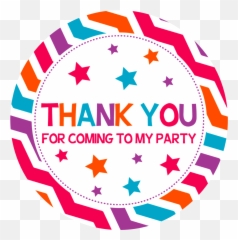 Sunshine Thank You Label - Number Two With Stars Emoji,Sunshine Emoji