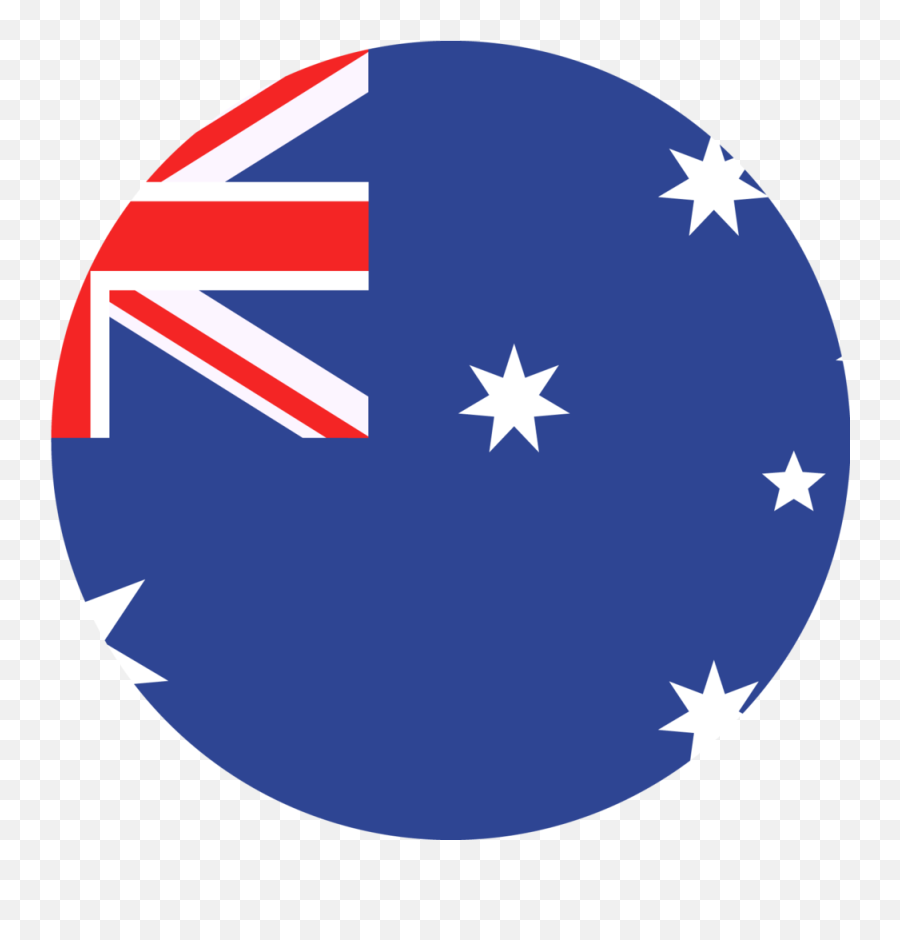 Australian Flag Round Clipart - Vector Australia Circle Flag Emoji,Australian Flag Emoji