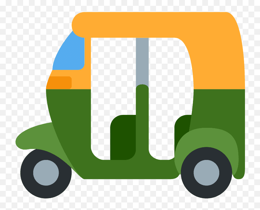 Auto Rickshaw Emoji Clipart Free Download Transparent Png - Auto Rickshaw Emoji,Wagon Emoji