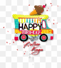 Happy Birthday Ice Cream Truck - Ice Cream Truck Birthday Emoji,Happy Birthday Emoji Text