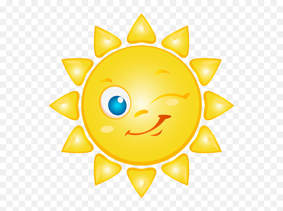 Pin - Cartoon Transparent Background Sun Png Emoji,High Resolution Emoji