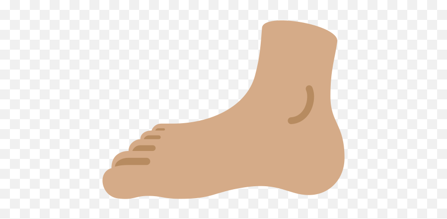 Foot Emoji With Medium Skin Tone Meaning And Pictures - Foot Emoji,Foot Emoji