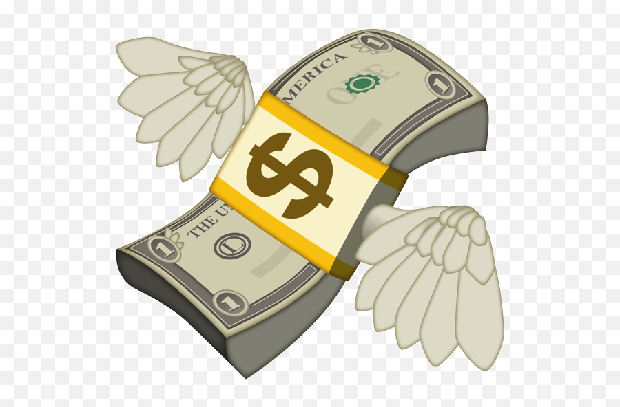 Emoji - Flying Money Emoji,Cash Emoji