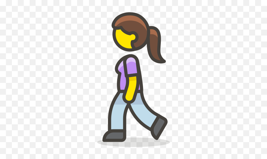 Woman Walking Free Icon Of 780 Free Vector Emoji - Girl Walking Icon,Walking Emoji