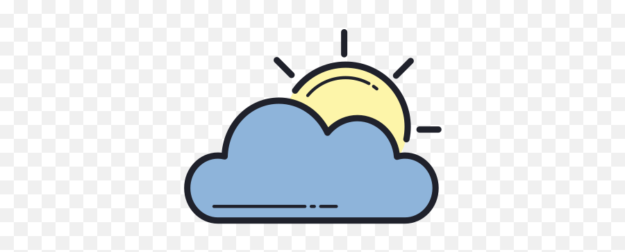 Partly Cloudy Day Icon - Idea Light Bulb Vector Emoji,Cloudy Emoji