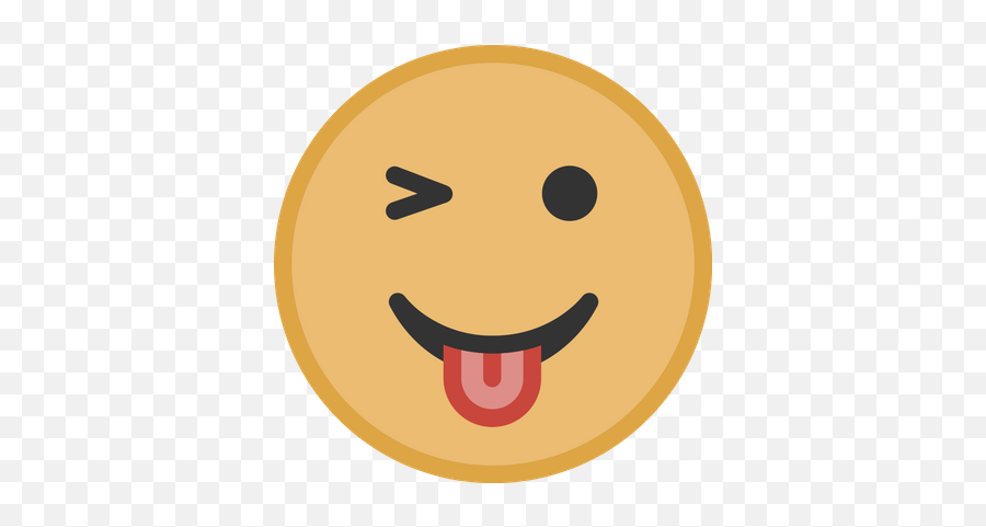 Yellow Lewd Face Graphic - Wink Face Emoji Cute,Lewd Emoji