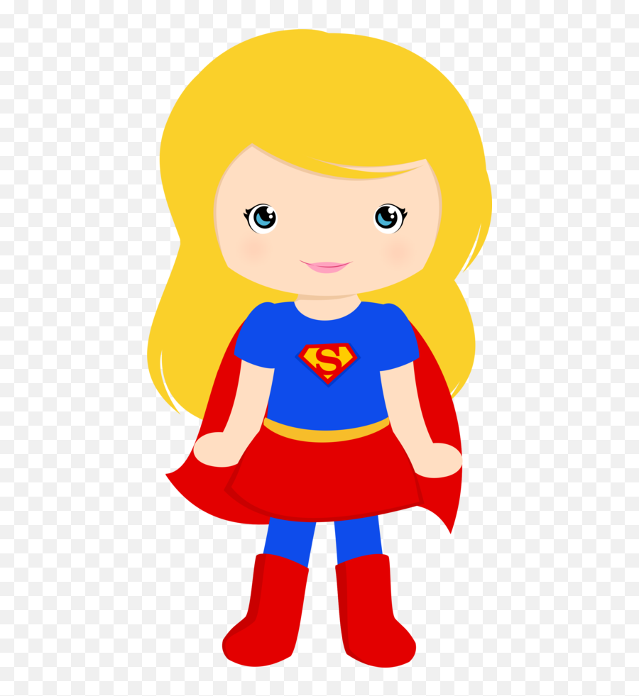 Cartoon Clipart Supergirl Cartoon - Supergirl Clipart Emoji,Supergirl Emoji