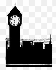 Big Ben Tower In London Silhouette Vector Image - Silhouette Big Ben Png Emoji,Eiffel Tower Emoji